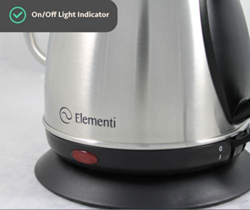 Electric Gooseneck Kettle (1.0L) - Electric Pour Over Kettle Electric, Pour Over Coffee Kettle, Electric Tea Kettle, Hot Water Kettle Electric & Tea Maker, Electric Kettle Gooseneck, Water Heater Kettle