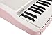 The ONE Music Group The ONE Smart Lighted, Electric 61 Keys, Home Digital Music, Teaching Portable Keyboard Piano-Sakura Pink (TOK1P)