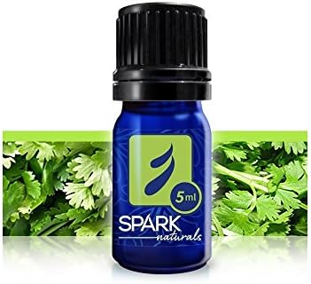 Cilantro Essential Oil 5ml Spark Naturals - 100% Pure Therapeutic Grade, Highest Organic Quality, Aromatherapy, Natural Product- Diffuser & Humidifier Friendly