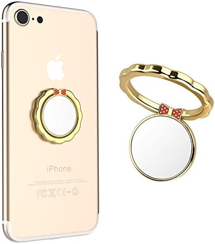Finger Ring Stand, OSSKY 360° Rotation Cell Phone Ring Stand Holder Grip kickstand Universal Stand for Smartphone, Tablet, Fit Magnetic Car Mount
