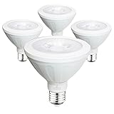 BLUEFIRE 10W PAR30 Short Neck LED Spotlights, Warm White LED/ 3000K, 820 Lumens, 45° Beam Angle, Strong Focused Light Output, Non-Dimmable, 75W Replacement- 4 PCS Value Pack