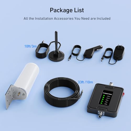 Cell Phone Booster for RV Truck Vehicle | Boost 3G 4G LTE Voice Data for All Canadian Carriers - Bell, Rogers, Telus & More on Band 2 4 5 12 13 17 | ISED Approved
