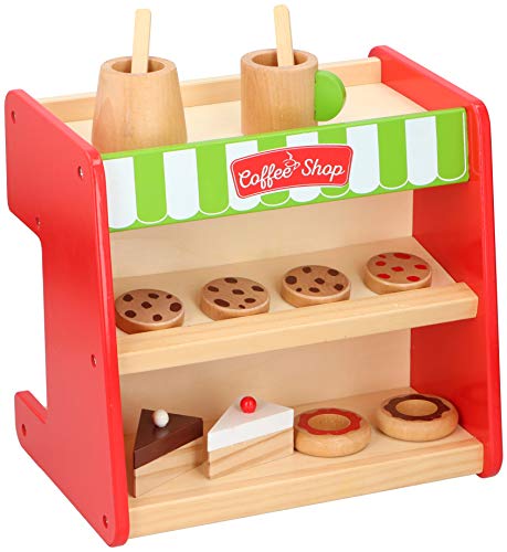 2 in 1 Coffee Shop Kaffee Kuchen Donuts Kaufmannsladen Kinder Spielzeug Zubehör – Bild 3
