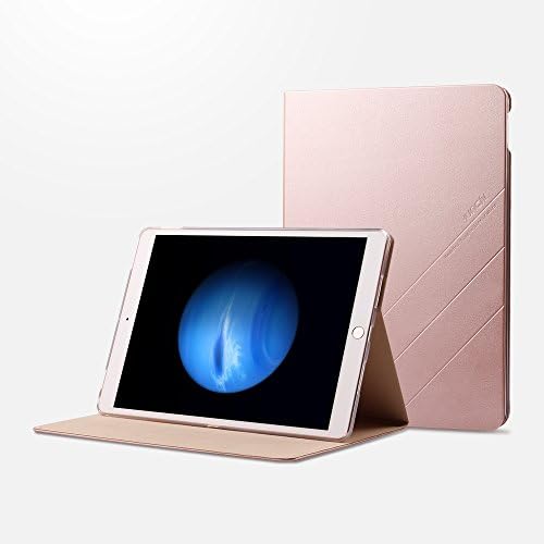 iPad Pro 10.5 Case, Shockproof Lightweight Cover, Ultra Slim Multi-angle Stand Folio Cover Protector with Auto Sleep / Wake for iPad Pro 10.5 Inch(Gold)