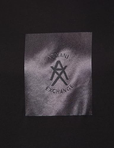 Armani Exchange One Block Up, Rubbered and Satin Logo Camiseta Hombre