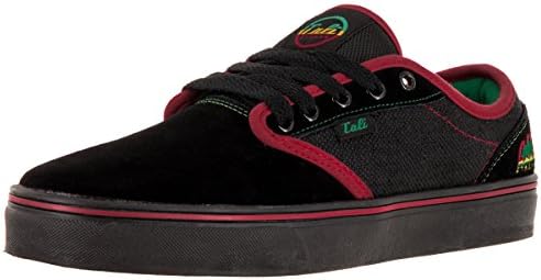 Cali Strong OC Black/Rasta Skate Shoe 7 Men US