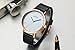 Watch Womens Unisex Simple Casual Leather Waterproof Analog Quartz Dress Wrist Watch