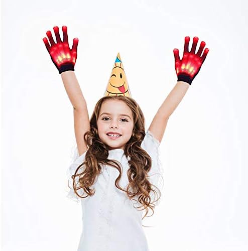 wgde toy Toys for 3-16 Year Old Girls, LED Gloves Finger Lights Fingertips Flashing New Cool Party Favor Hot Birthday for 3-16 Year Old Girls
