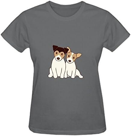 Jack Russell Terrier Love Pogo Frozen Tee Shirt Women Grey
