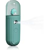 Nano Mister, Mate2GO Eyelash Nebulizer Nano Facial Mister Cool Mist Steamer Handy Mist Sprayer Moisturizing & Hydrating for Skin Care, Makeup, Eyelash Extensions, USB Rechargeable - Green