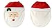 Coolrunner 3pcs Christmas Decor Lovely Santa Claus Toilet Seat Cover And Rug Bathroom Set