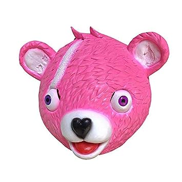 Zs Juyi Cuddle Team Leader Fortnite Pink Bear Game Mask Melting Face - zs juyi cuddle team leader fortnite pink bear game mask melting face adult latex costume