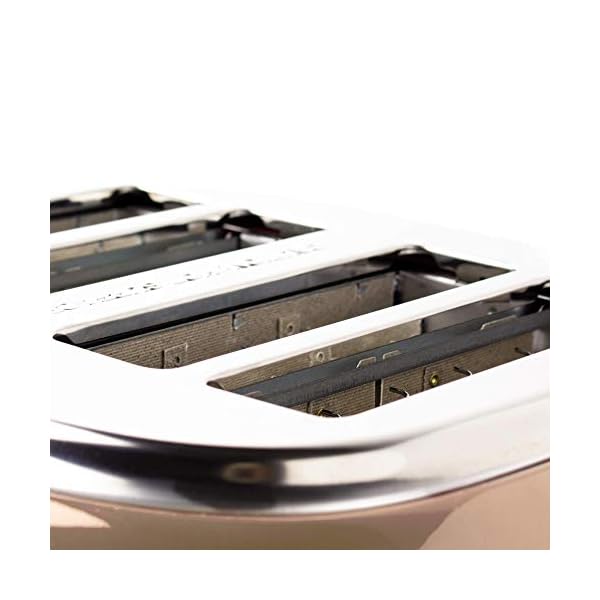 Haden-Jersey-Toaster--Retro-Electric-Stainless-Steel-Toaster-Four-Slice-Putty-CD24 Haden Jersey Toaster – Retro Electric Stainless-Steel Toaster with Reheat and Defrost Functions – 1370-1630W, 220-240V…