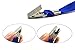 Aobear 50 pcs Top Quality Waterproof Transparent Horizontal Name Tag id badges and 50 pcs lanyards (Blue)