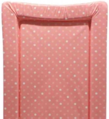pink polka dot changing mat