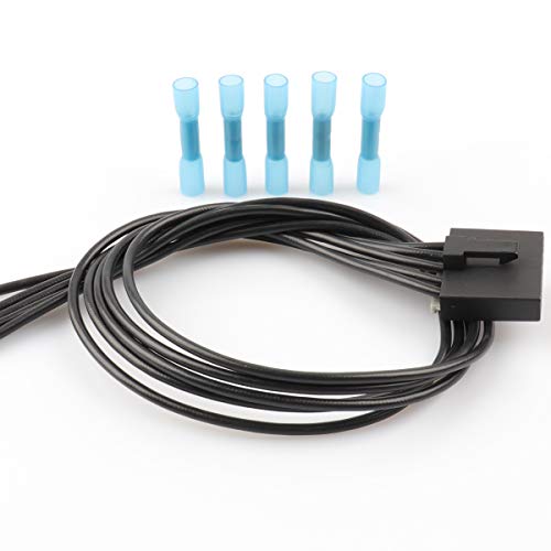 WPT1285,645-512 Wire Pigtail Blower Motor Resistor Wire Harness Connector for 2004-2013 Chevy Impala, 2004-2012 Chevrolet Malibu, 2010-2015 Ford Fusion, Buick Century LaCrosse Monte Carlo Pontiac G6