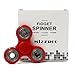 Mizzuco Tri-Spinner Fidget Toy with Premium Hybrid Ceramic Bearing, Red/Silver