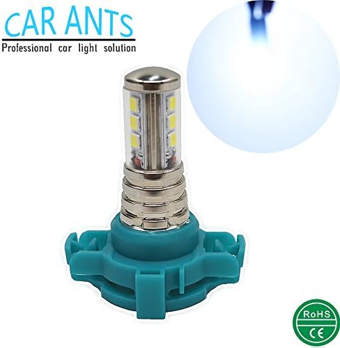 Car Ants Auto Parts 12/24V Extremely Super Bright Chips PY24W, 30W 1400LM LED Turn signal streering Light Bulbs, Plug-n-Play Cool White Color(PY24W)(pack of 2)