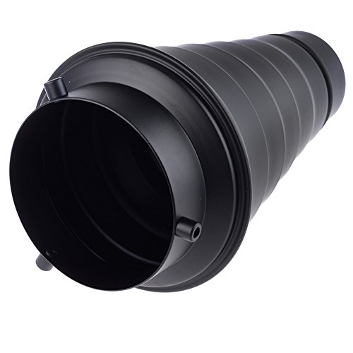 Neewer Metal Body Photo Conical Studio Snoot with Honeycomb Grid for Strobe Flash Speedlight Photography Light Modifier Ideal for Compact AC Moonlights Like Bowens - Thumbnail 5