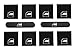 VW Touareg Power Window Button Repair Kit - Fits 2004 -2009 Models Dealer Grade Overlay Vinyl Decals