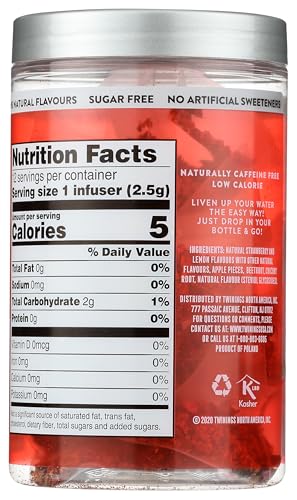 TWININGS TEA – TEA COLD INFUSE STRAWBERRY LEMON – CASE OF 6-12 COUNT