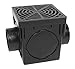 K-Musculo StormDrain 9-Inch Square Catch Basin Kit with Debris Trap and Black Grate