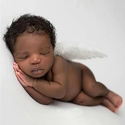 2PCS White Baby Angel Wings with Headband, Newborn