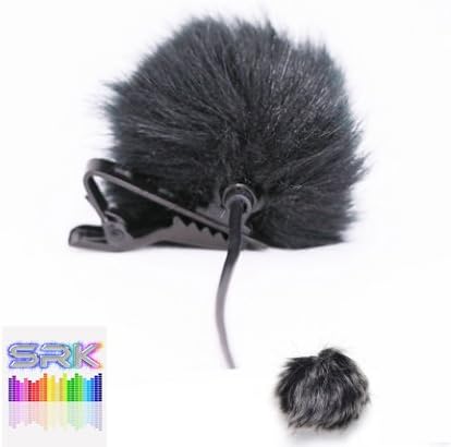 SRK F-06 FINE FUR Windscreen Windshield Wind Muff for Lapel Lavalier Microphone Mic's 1.5cm Diameter