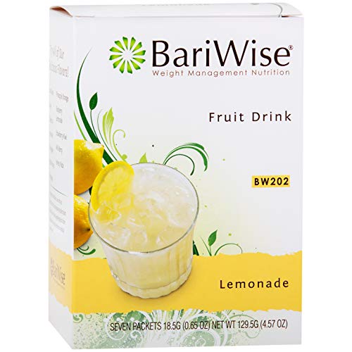 BariWise High Protein Powder Fruit Drink (15g Protein) / Low-Carb Diet Drinks - Lemonade (7 Servings/Box) - Fat Free, Low Carb, Low Calorie, Sugar Free
