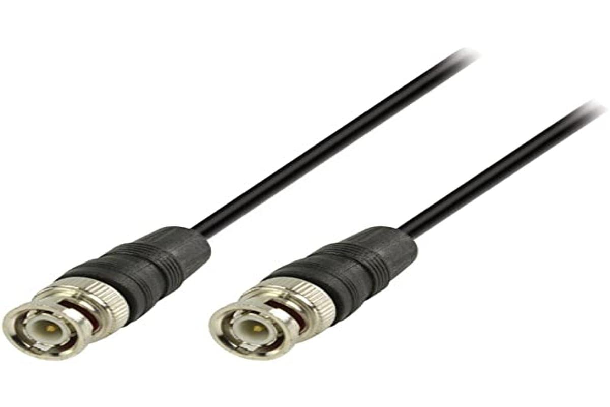 Valueline 3.00 m Male to Male BNC Cable - Black