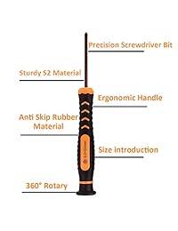 Kit de reparación de gafas con 6 destornilladores y tornillos de cristal de acero inoxidable para gafas, cristal de ojo, reparación de gafas de sol