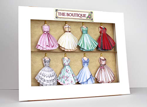 Mini Mannequin Paper Fashions, Paper Craft and Card Making Kit, Makes 80 Card Toppers, Works with Dies