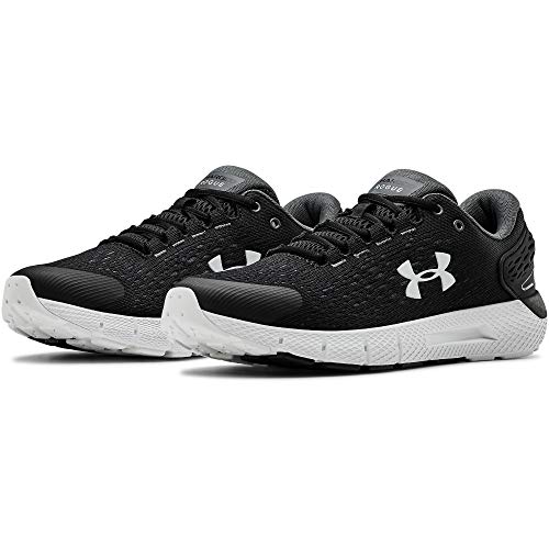 Under Armour Men's Charged Rogue 2 Running Shoe, Black (001)/White, 10