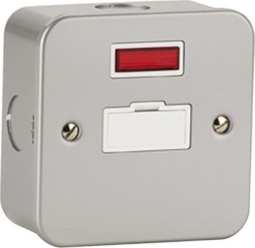 Knightsbridge MC6000N Metalclad 13A Unswitched Fused Spur Unit W/Neon by WIF