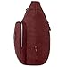 Oakarbo Crossbody Bag Nylon Multi-Pocket Travel Shoulder Bag (1204 Wine red, Large)