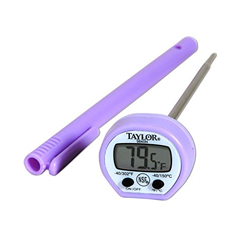 Taylor Precision 9840PRN Pocket Allergen Thermometer, 5 Inch Stem, NSF (-40 to 302F)