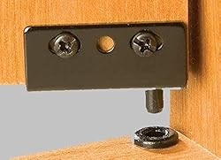 Polished Chrome Simplex Concealed Hinges, Pair
