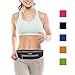 MILIDE Running Belt Waist Pack for iPhone x 8 7 Plus with Reflective Strips Runner Workout | Waterproof Canvas |Phone Fanny Pack for Men,Women,Hiking Cycling,Travel,Workout,Sports Black