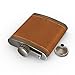 Flask Brown Leather, Hip Flask,2PCS