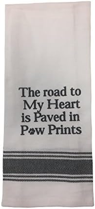 TOWEL: The Road To My Heart Is Paved In Paw Prints