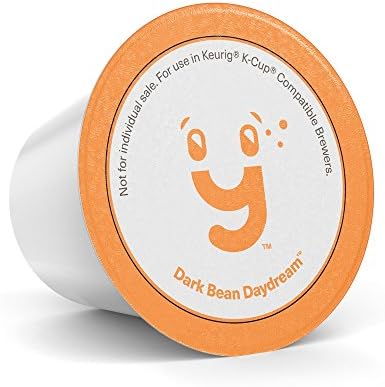 DripJoy Single Serve Coffee Pods, 24 Ct (Dark Bean Daydream), Compatible with Keurig K-cup Brewers