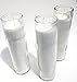 island candles 5 to 7 Day White Sanctuary Candle 3 Pack, Clear Glass, Paraffin Wax Novena Vigil Spell