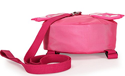 Baby Safety Anti-lost Backpack, Haneye Child Toddler Walking Safety Harnesses Butterfly Backpack with Leash (Pink)