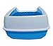 Two Meows Cat Litter Box With Kitty Litter Scatter Control - Blue