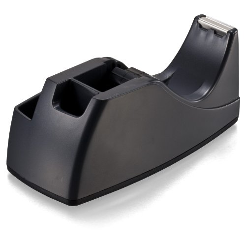 Officemate Deluxe Heavy Duty Tape Dispenser "Extra", Black (96686