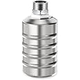304 Stainless Steel Fully Automatic Water Level Control Float Valve, Automatic Water Level Controller for Water Tank, Stainless Steel Mini Float Ball Valve (#B-1/2 inch connector(Upper water intake))