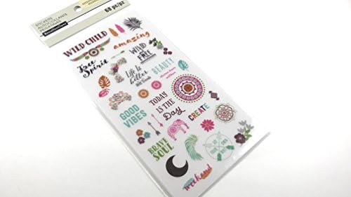 68 Pc Recollections Boho Stickers / Planner Stickers / Planner Supplies / Scrapbooking Accessories / Scrapbooking Supplies