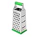 Box Grater, 6-Sided Stainless Steel for Parmesan Cheese Vegetable Nutmeg Shredder Lemon Potato Hand Slicer Set for Kitchen Zest Fruits & Chocolate