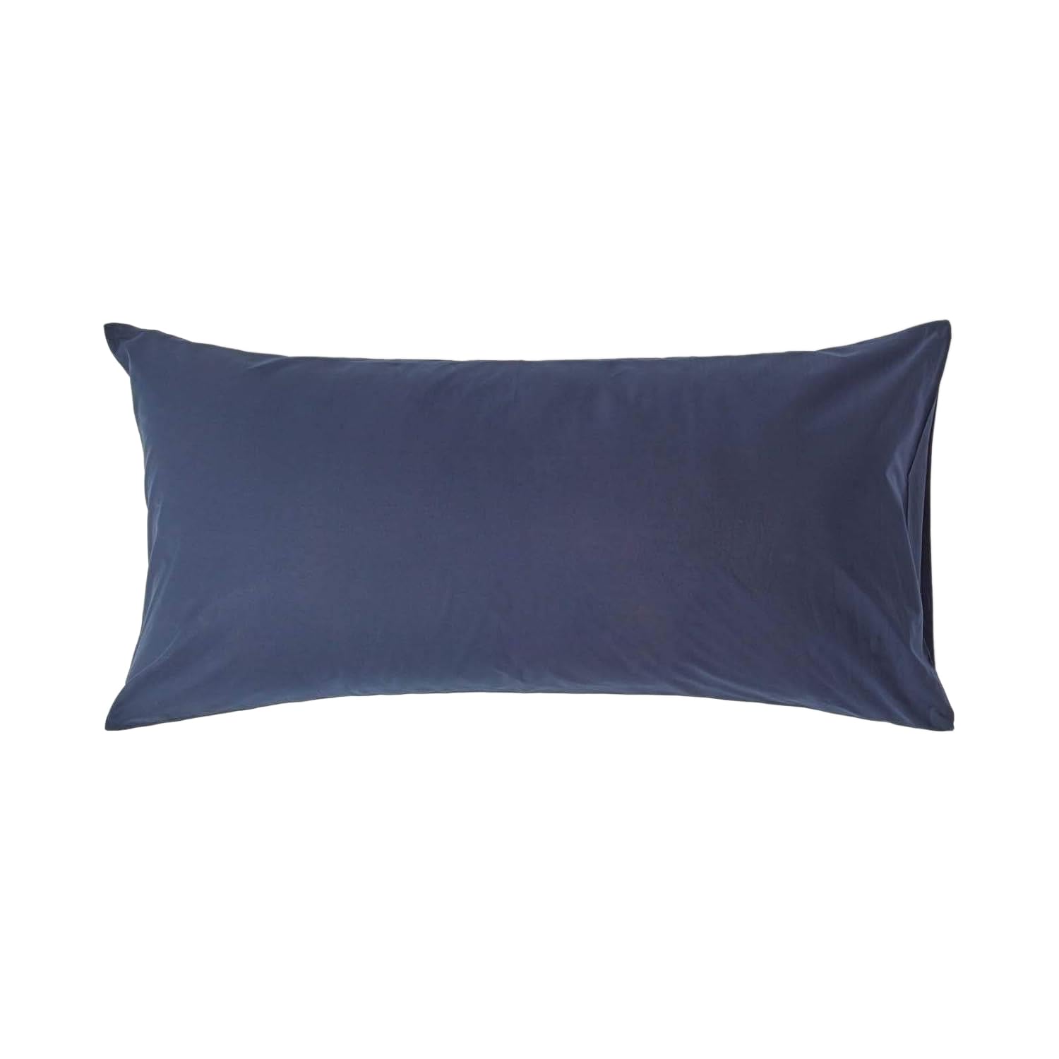 HOMESCAPES Navy Blue Pure Egyptian Cotton King Size Pillowcase 200 TC 400 Thread Count Percale Equivalent Housewife Pillow Case