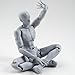 XEDUO 1 Pcs/Set Action Figure Model, Human Mannequin Man /Woman Action Figure Equitment with Accessories Kit,Suitable for Sketching, Painting, Drawing, Artist, Kids, Cartoon Figures Action (A)